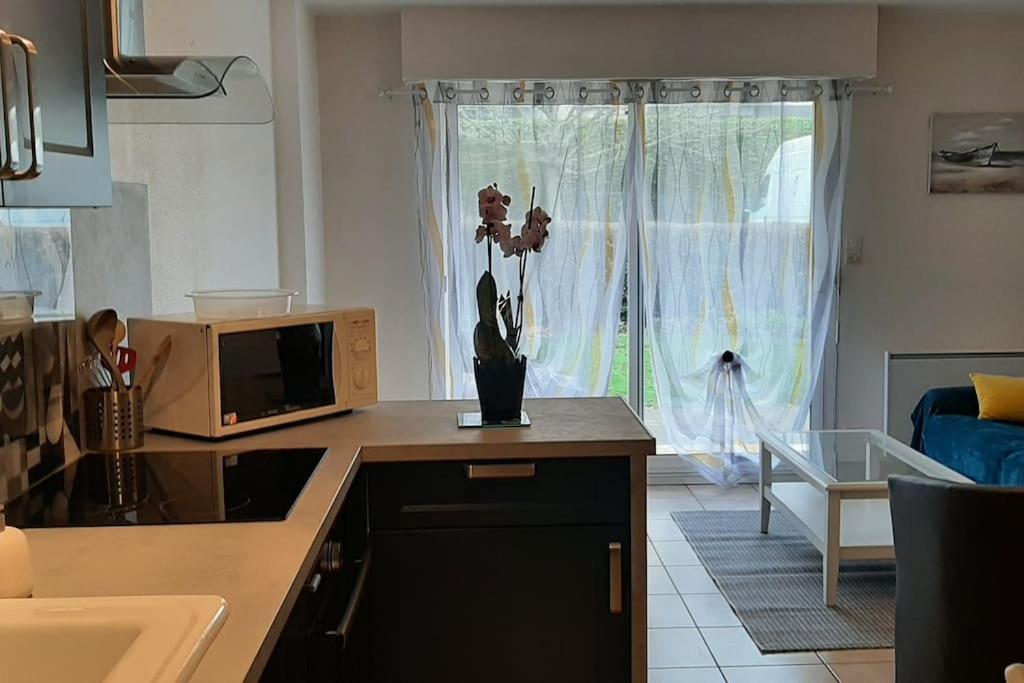 Hyper Centre De Sarzeau, Grand Appartement Au Calme Avec Jardinet Esterno foto